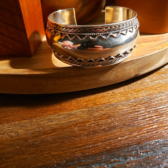 Vintage Sterling Silver Cuff Bracelet